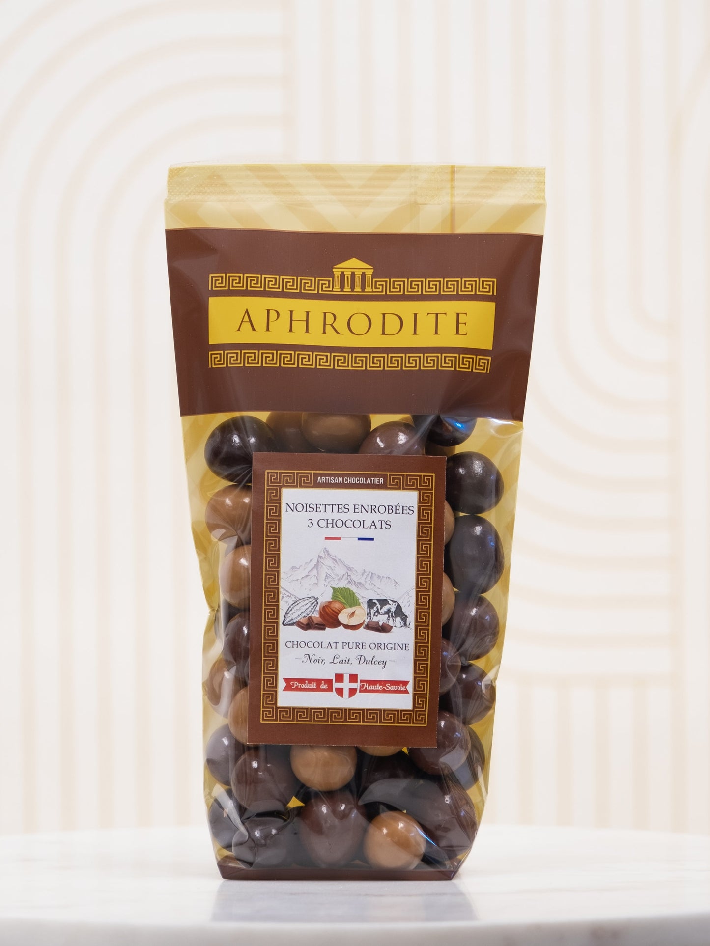 Billes de Noisettes en Chocolat – Noir, Lait & Dulcey