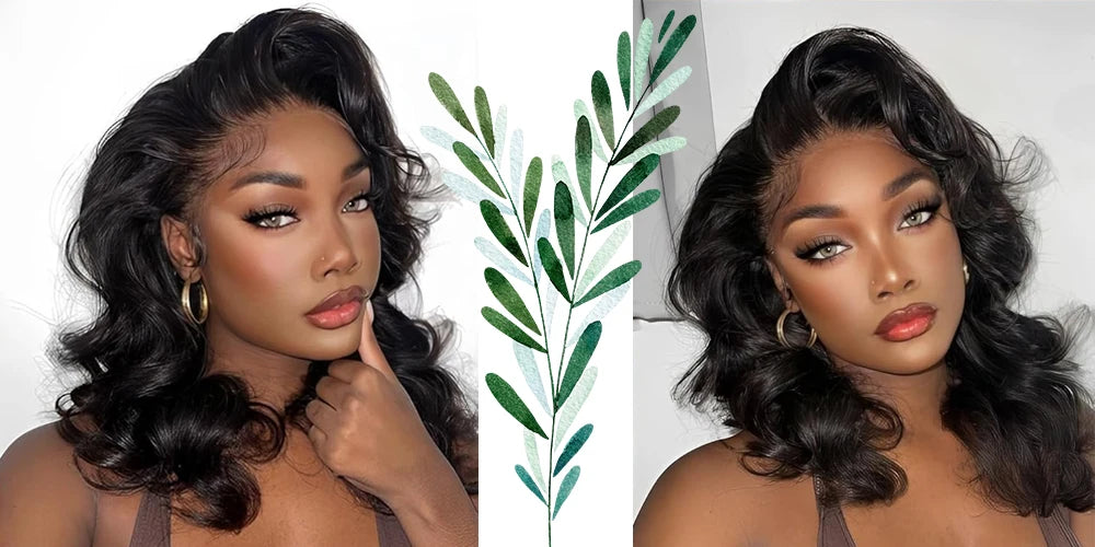 250% Density Bob Wig | Body Wave Glueless 100% Human Hair – Floreastore