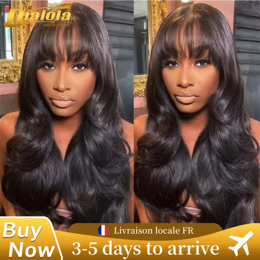 Middle Part Body Wave Lace Wig | Brazilian Human Hair 30-32" – Floreastore