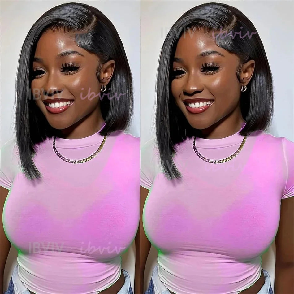 4" 13x4 Lace Bob Wig | Straight Vietnamese Human Hair 210% Density – Floreastore
