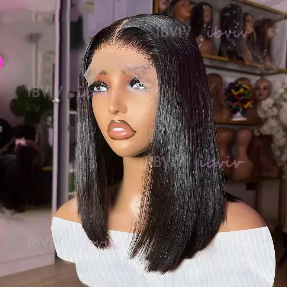 4" 13x4 Lace Bob Wig | Straight Vietnamese Human Hair 210% Density – Floreastore