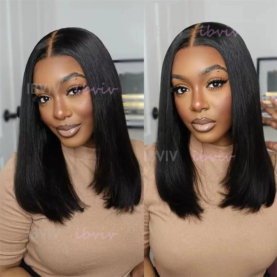 4" 13x4 Lace Bob Wig | Straight Vietnamese Human Hair 210% Density – Floreastore