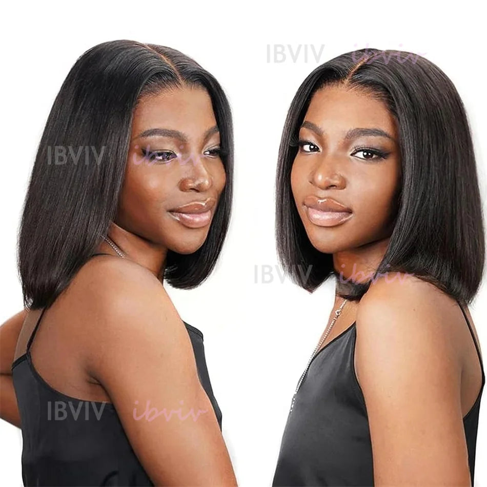 4" 13x4 Lace Bob Wig | Straight Vietnamese Human Hair 210% Density – Floreastore