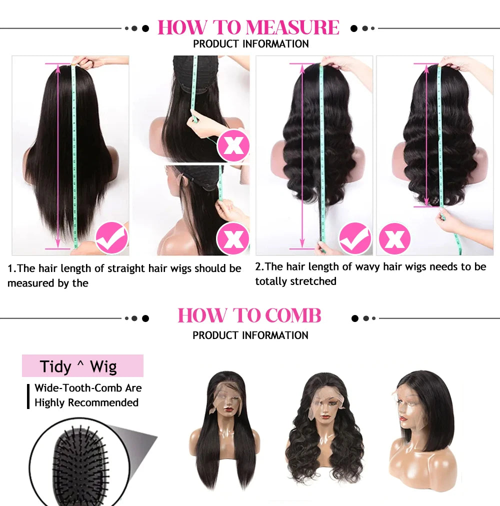 13x4 HD Lace Bob Wig | Straight Glueless Pre-Plucked Human Hair – Floreastore