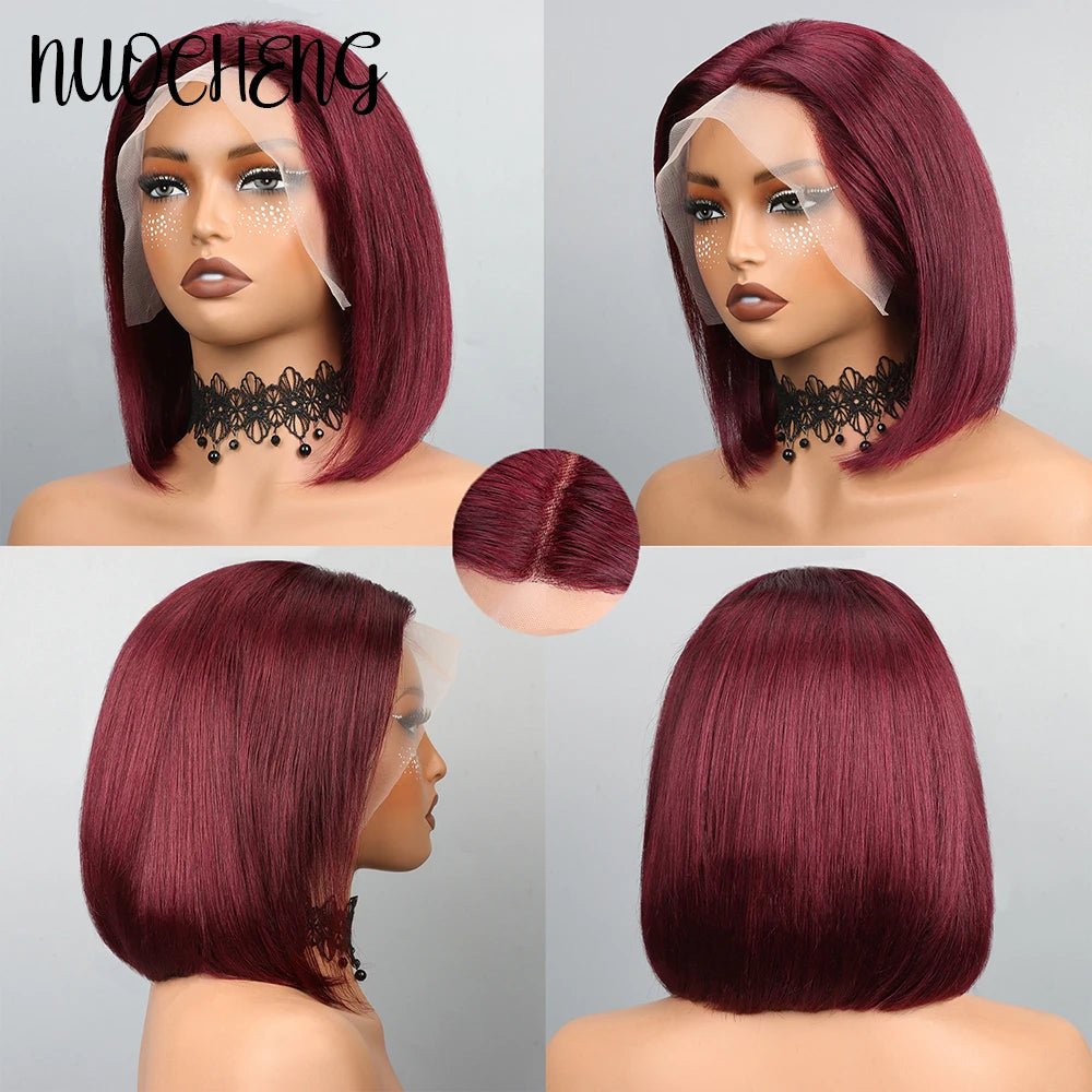 13x4 HD Lace Bob Wig | Short Straight Human Hair – Floreastore