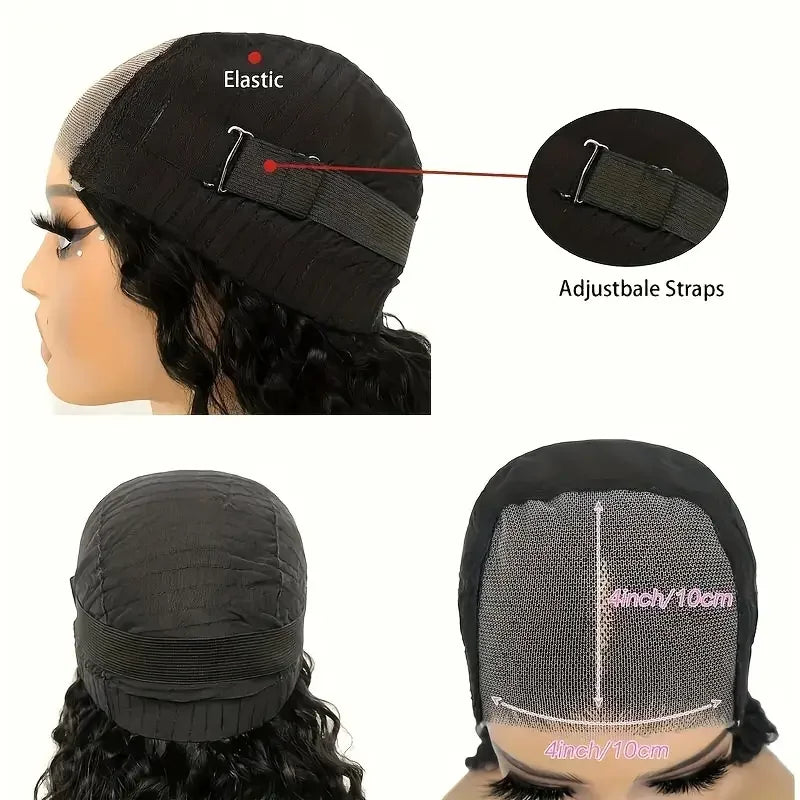 4x4 Bob Wig | Kinky Curly Glueless Pre-Plucked Human Hair – Floreastore