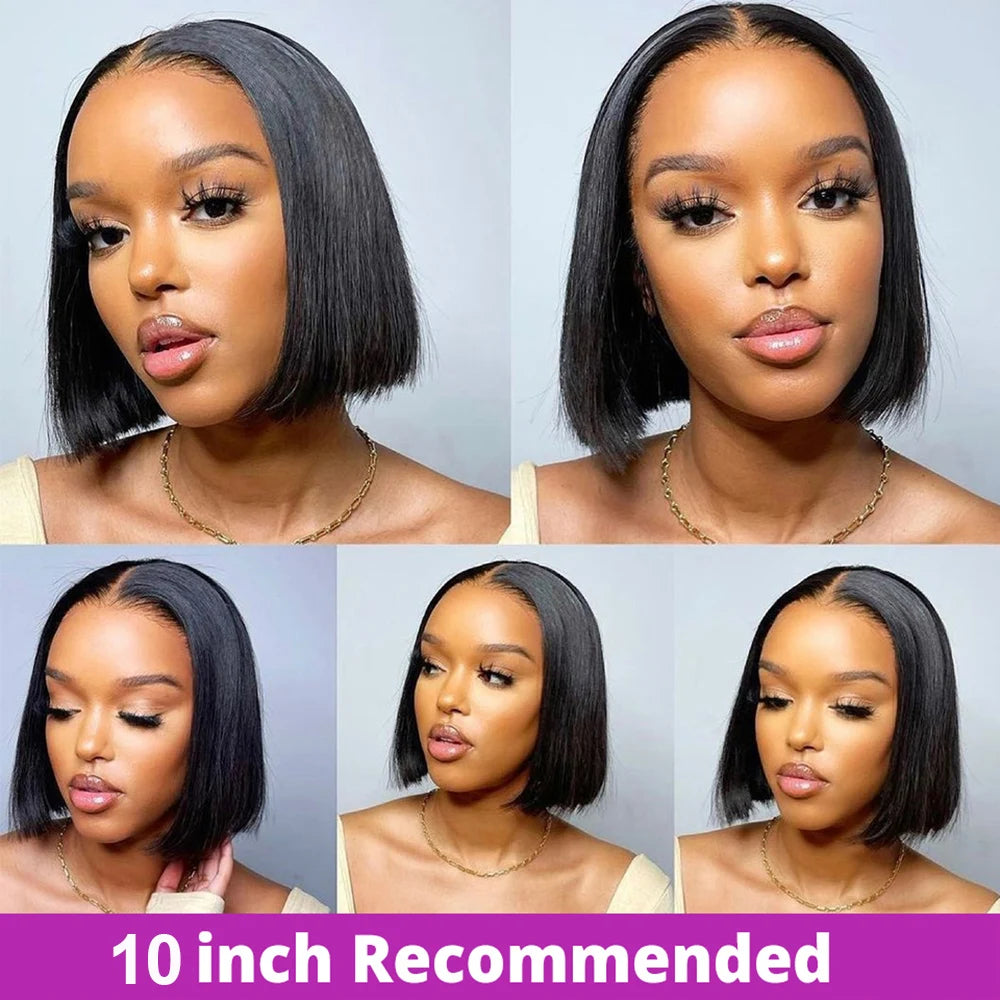 250% Density Silky Straight Bob Wig | HD Lace Front – Floreastore